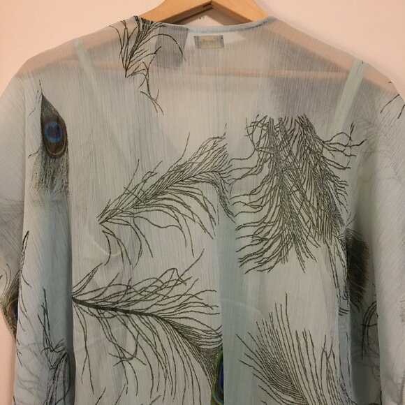 Cactus Peacock Art Deco Inspired Beach Cover - Picture 7 of 16